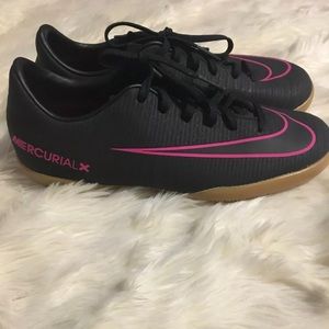 Nike Jr Girls Mercurial X  Pink/Black  Sz 2 Youth